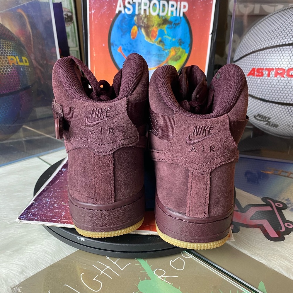 🆕 Nike Air Force 1 High LV8 Burgundy - Womens - Picture 4 of 12